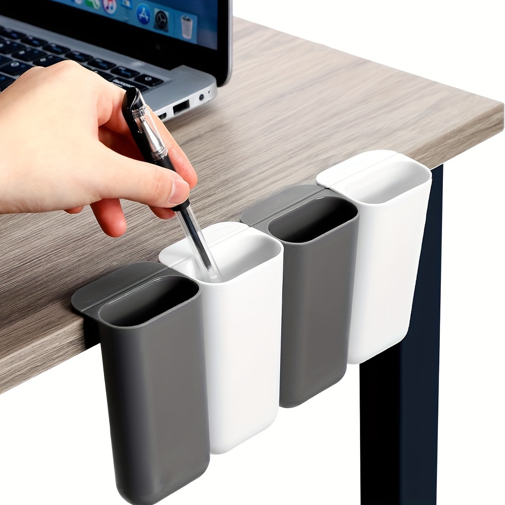 Office Supply Cart - Desk Pen Holders, Clip-on Pencil Storage