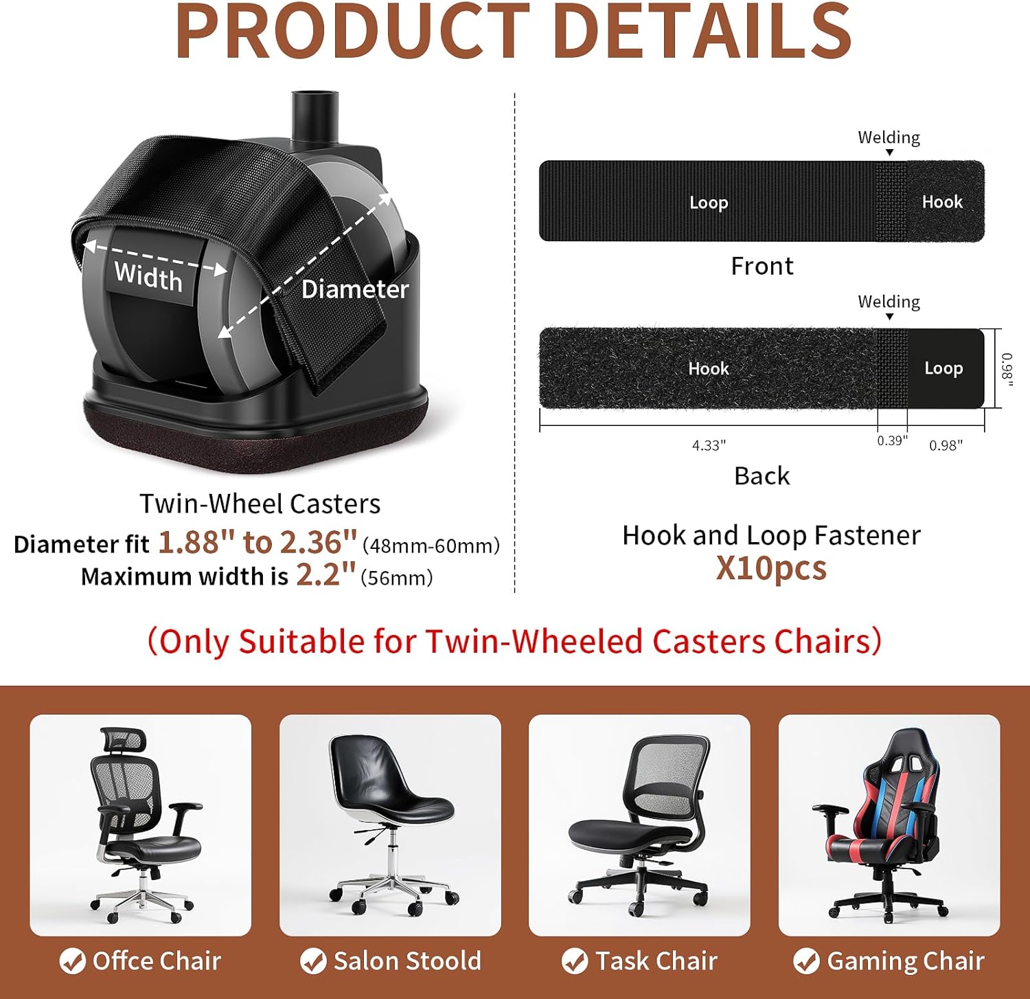 5PCS Chair Leg Protectors Offi - Office Furniture Heaven review and price