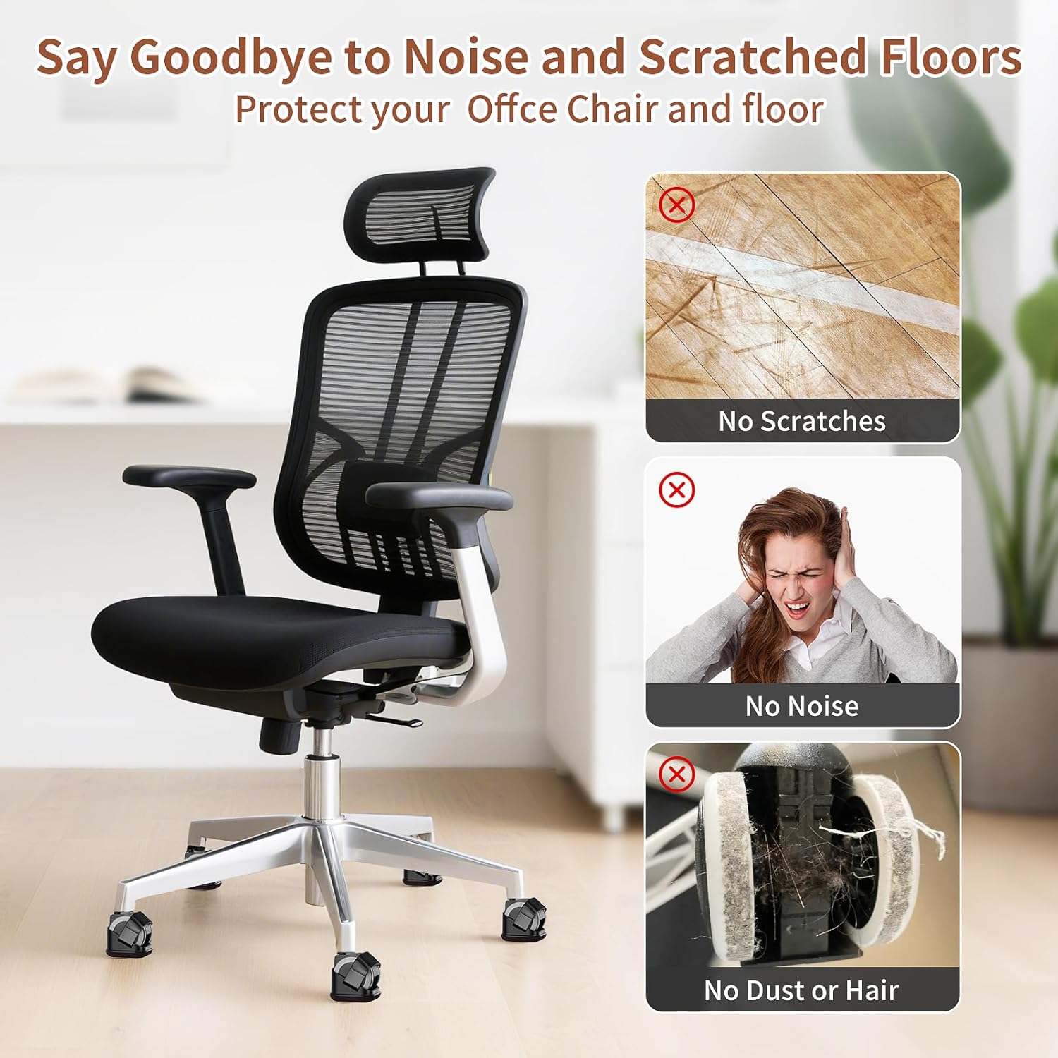5PCS Chair Leg Protectors Offi - Office Furniture Heaven review and price