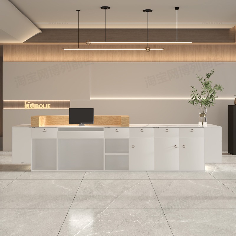 Long Display Reception Desks I - Office Furniture Company review and price