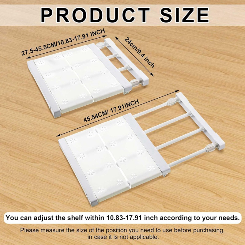 4 Pcs Closet Tension Shelf Rod - Locker Storage Metal review and price