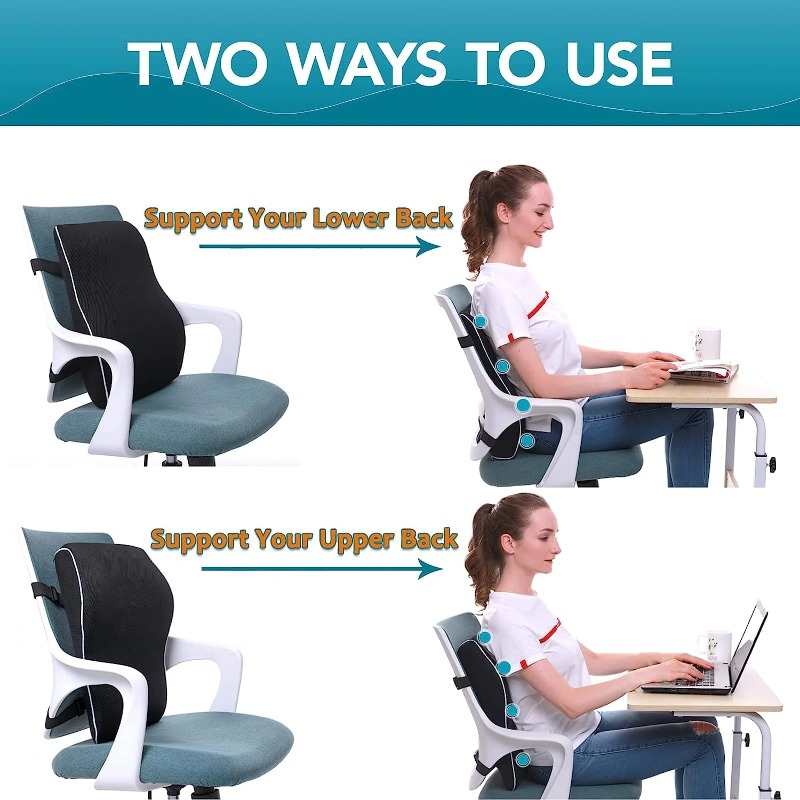 Memory Foam Lumbar Support Cus - Office Furniture Heaven review and price