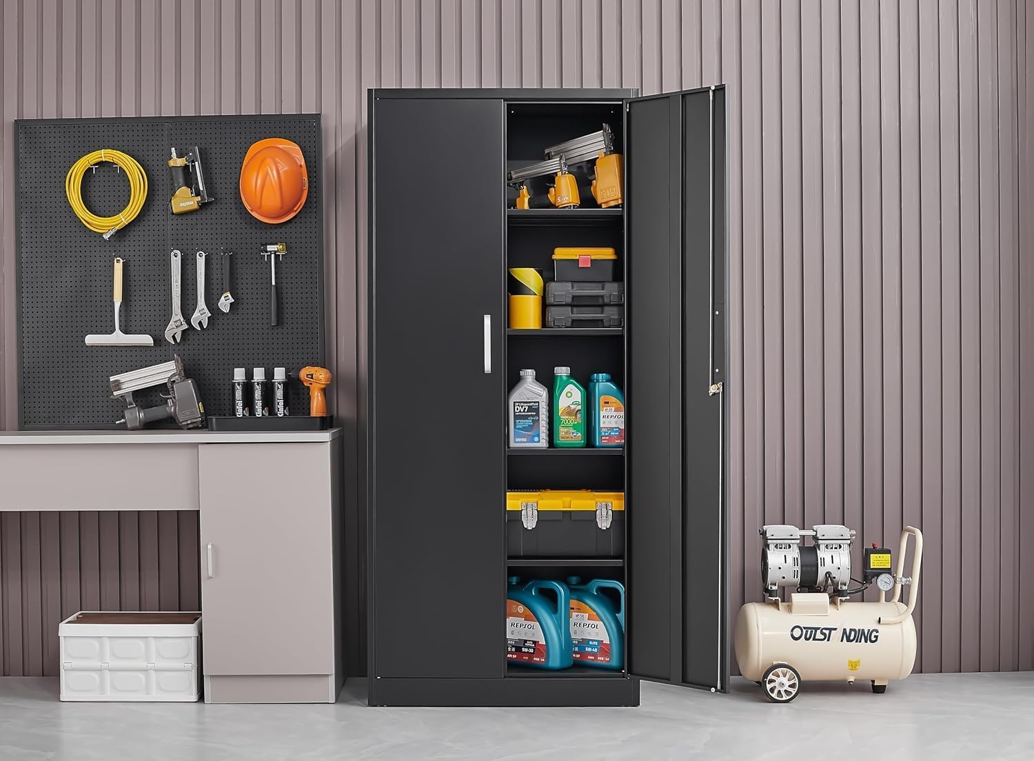 Metal Storage Cabinet With Adj - Locker Storage Metal review and price