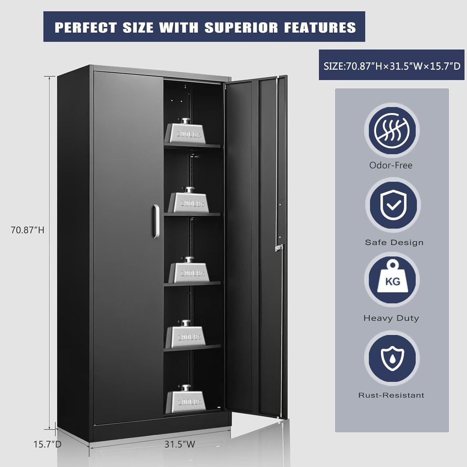 Metal Storage Cabinet With Adj - Locker Storage Metal review and price