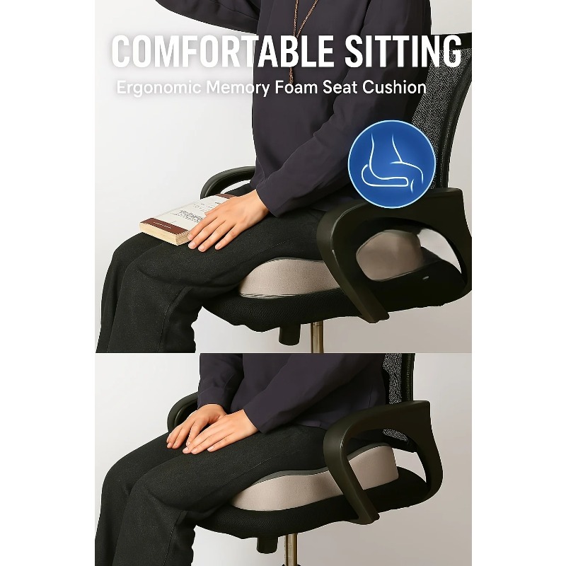 1 Pcs Ergonomic Memory Foam Se - Office Furniture Heaven review and price